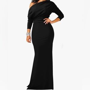 YMDUCH | Off-Shoulder - Little Black Dress - Evening Gown - Bridesmaid